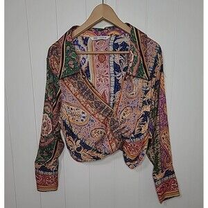 Zara Multicolor Paisley Blouse